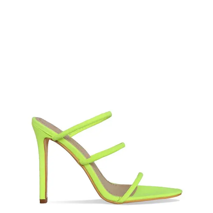 Nieuwste Dames Slippers Schoenen En Sandalen Stiletto Hakken Touw Strappy  Muilezels Hakken Meisjes Zomer Neon Kleur Schoenen Suède Sandalen - Buy  Nieuwste Dames Slippers Schoenen En Sandalen,Vrouwen Schoenen Zomer  Sandalen,Sexy Dames Neon