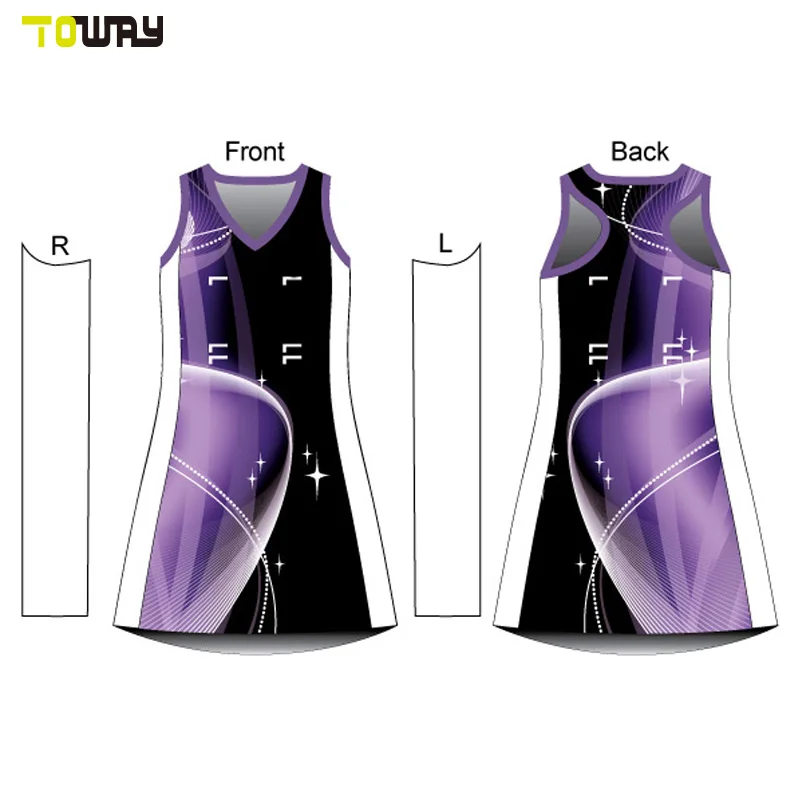 Girls Custom Pattern Netball Dresses