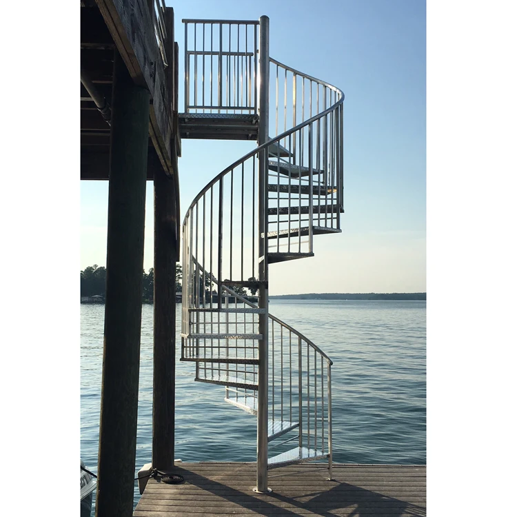 Outdoor steel spiral staircase decking spiral staircase for sale