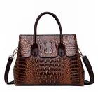 Wholesale Elegance Stylish Snake Embossed Purse Sling Messenger Bag Crocodile PU Leather Tote Bag Ladies Women's Luxury Handbags