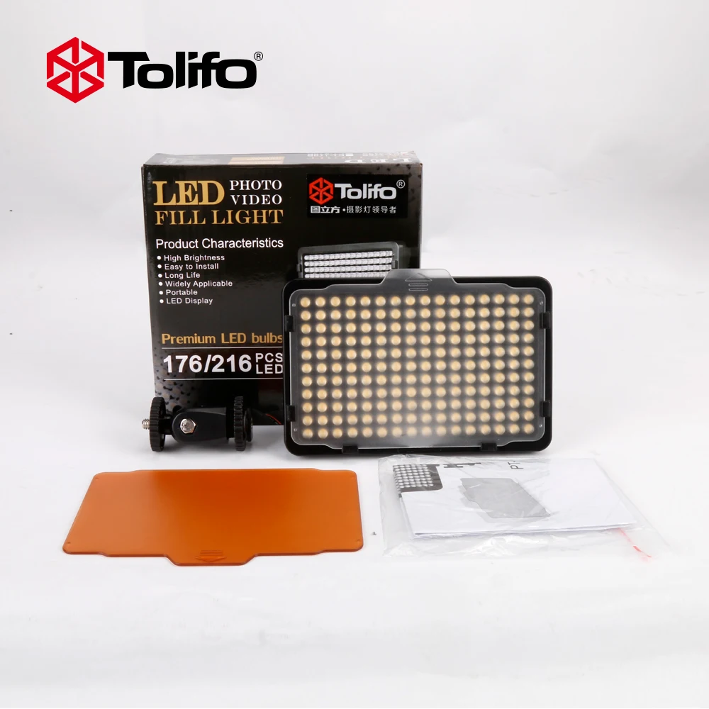 Tolifo China Wholesale Camera Handheld LED Light DSLR Fill In
