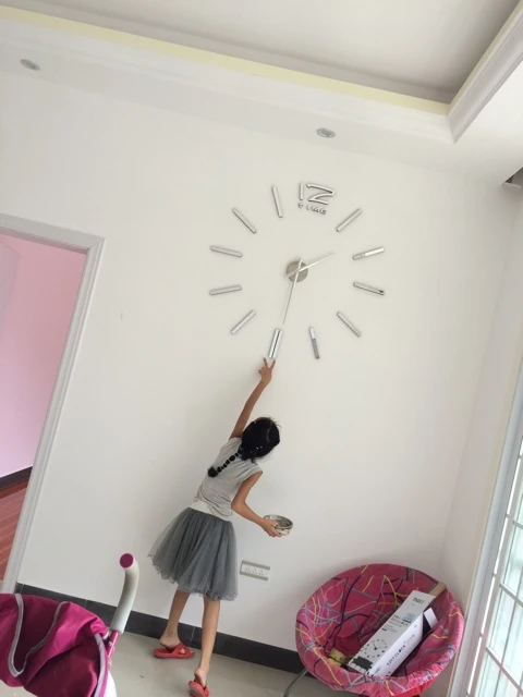 3d Led Diy Peacock Wall Clock Home Decoration