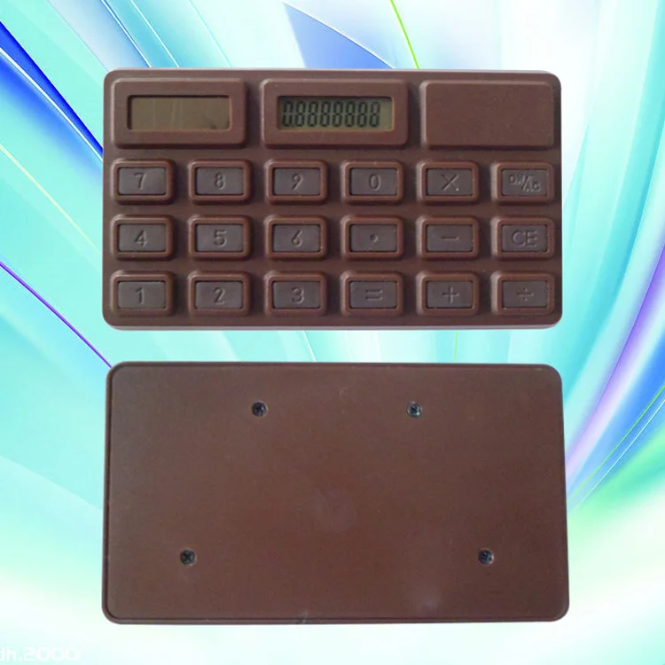 Chocolate Shape Electronic Calculator & Solar Calculator