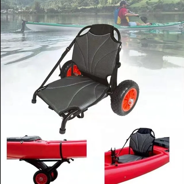 Dual Purpose Inflatable Single Kayak Seat Trolley for Boat Usages on Sale