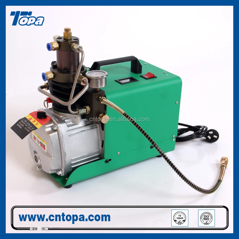 pompe à air électrique 220 V 30 MPA 4500PSI 2800r / min gonfleur PCP pour gonfleur Compresseur dair électrique à haute pression 