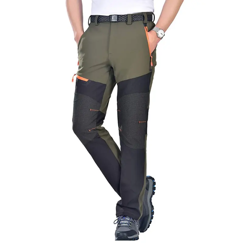 Outdoor Mens Softshell Pants Hiking 