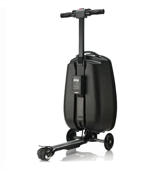 Adult Carry on Suitcase Foldable Trolley Case Bags for Travel Business and  School Men Scooter Luggage With Eectricity