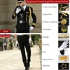 Uniform suit+Peak cap+Epaulette 2+7 accessories