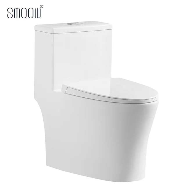 Modern design sanitary ware ceramic washdown one piece rimless toilet bowl with design patent
