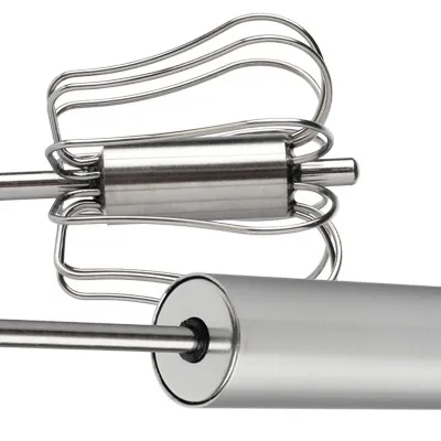 
 Ручной блендер-венчик из нержавеющей стали, миксер для взбивания яиц, вращающийся венчик для взбивания яиц  