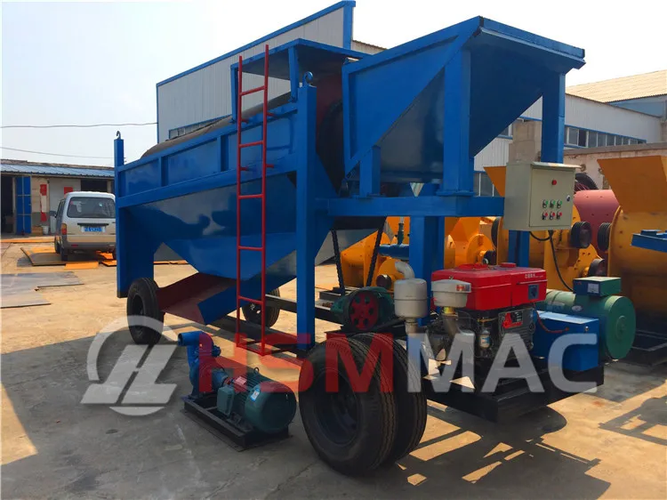 Hsm High Capacity Rotary Trommel Compost Sifter For Carbon Production ...