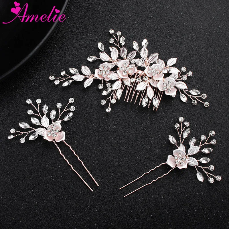 Delicacy Headpiece Favors Rose Floral Design Wedding Hair Comb And Bobby  Hair Pin Bridal Headdress For Hair Decoration - Buy Headpiece  Wedding,Bridal Hair Comb,Bridal Hair Pin Product on 