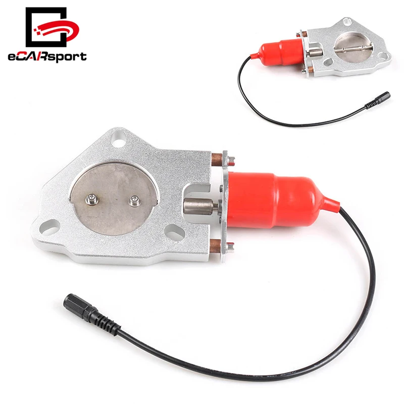 2INCH 51mm Double Exhaust Control Valve With Remote Control Car Electric Exhaust Valve Cut Outs Cutout Kit Y Pipe