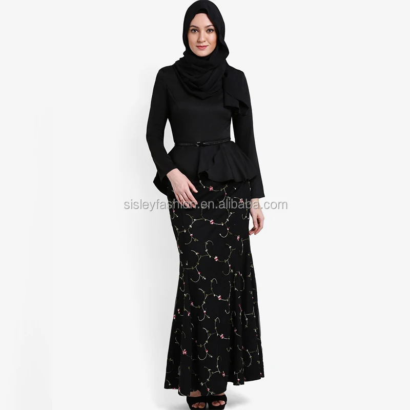 2017 New Fashion Custom Design Baju Kurung And Kebaya Modern Black Muslim Kebaya Buy Black Muslim Kebaya 2017 New Fashion Custom Design Baju Kurung Muslim Kebaya Product On Alibaba Com