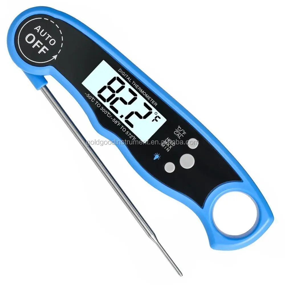 Long Probe LCD Screen Digital Stainless Steel Baby Milk BBQ Meat Cooking Thermometer