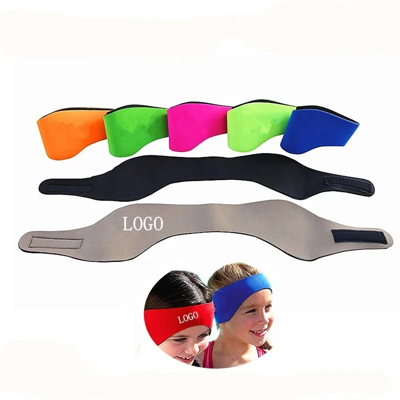Oyria Stretchable Adjustable Swim Headband Adult Kids Swimming Ear Headband Protection Band Neoprene Elastic Swimming Hairband for Water Activities Green,M