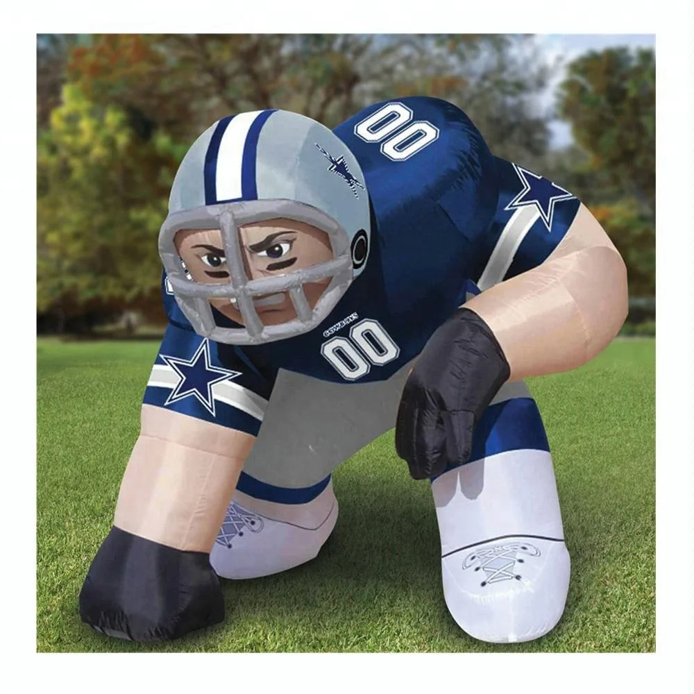 Source Customized Football Player Lawn Figure Nfl Inflatable Bubba