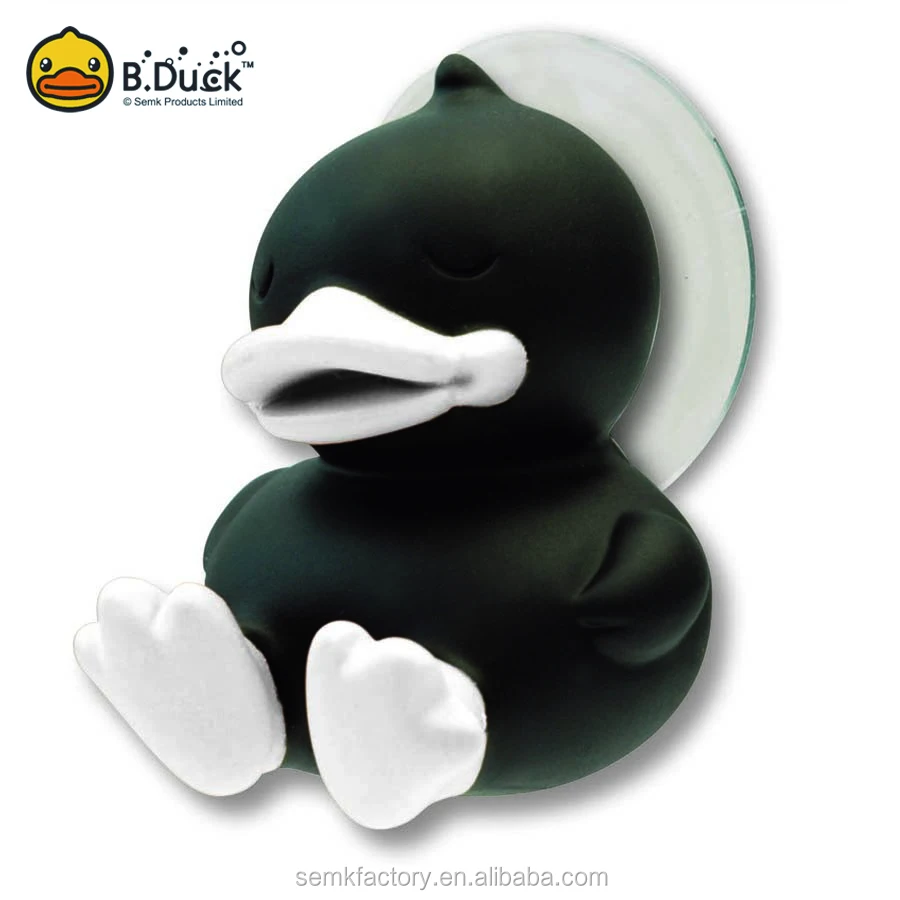 Custom B.Duck Portable PVC Toothbrush Holder with Suction Cup for Bathroom