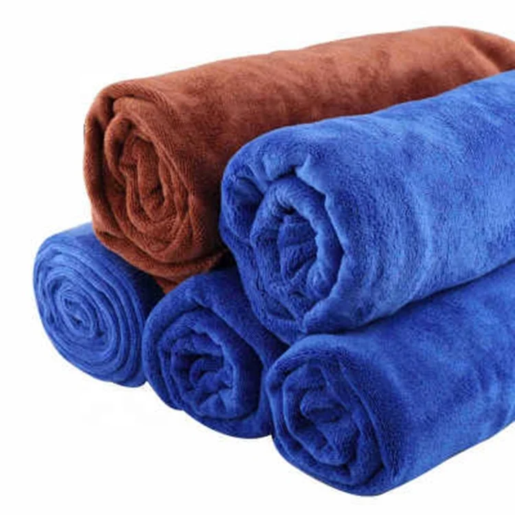 60*160cm Large Blue Microfibre Towel for Car Drying Cleaning Waxing Polishing 