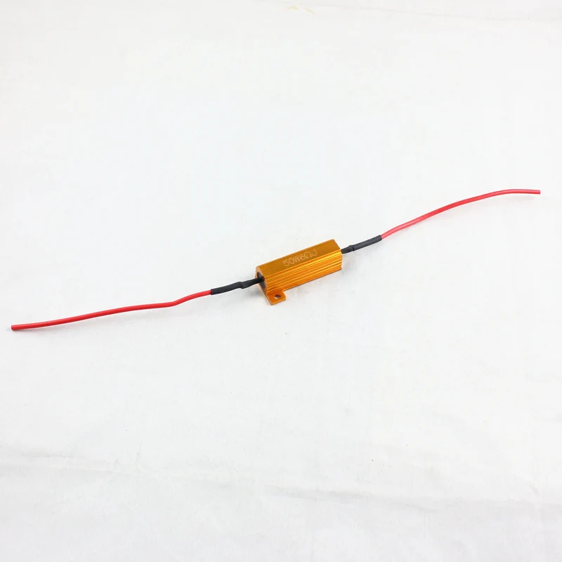 50w 6ohm H7 Led Canbus Decoder H1 H3 H4 H11 9005 9006 880 881 HID LED Headlight Bulb Canbus Warning Canceller LED Load Resistor