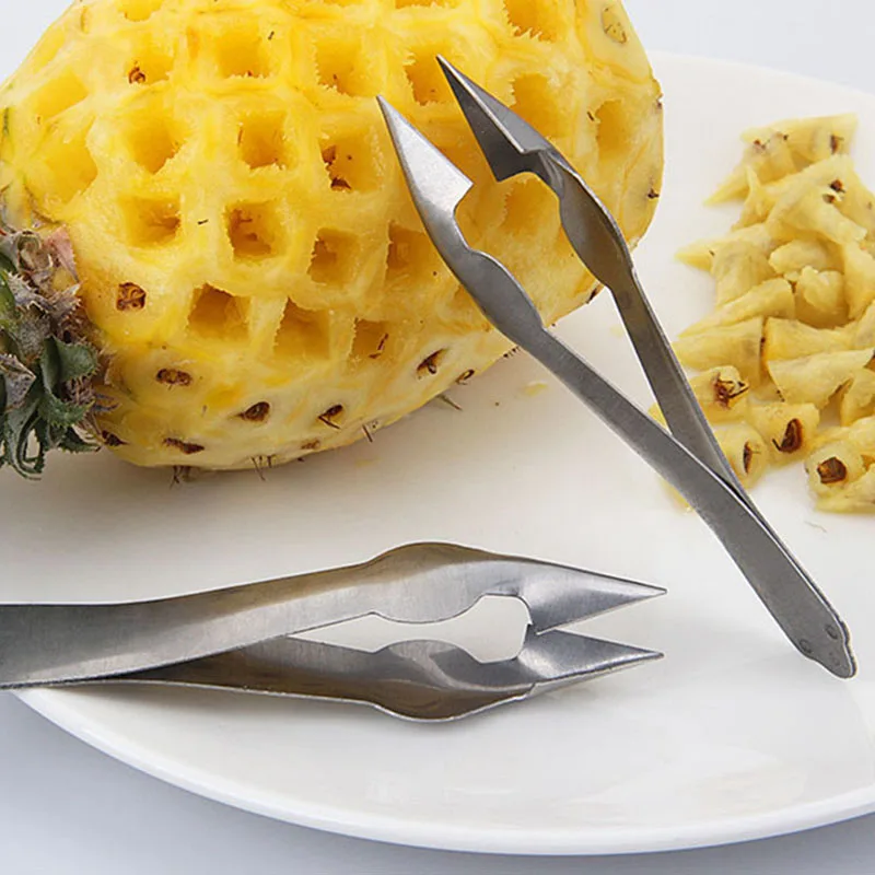 Pineapple Seed Remover Clip Slicer Cutter Pineapple Eye Peeler Fruit Tool Stainless Steel Gadgets Kitchen Accessories Buy Pineapple Seed Remover Clip Slicer Pineapple Eye Peeler Fruit Tool Stainless Steel Product On Alibaba Com