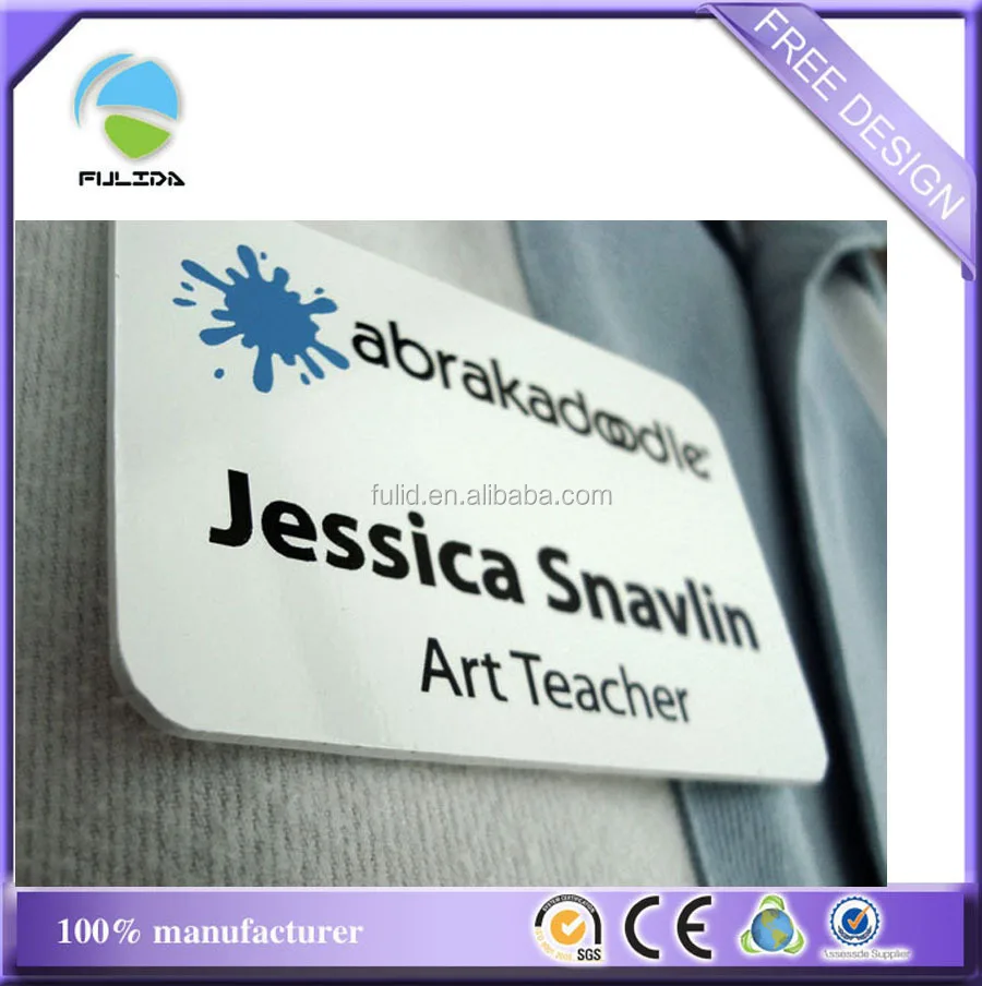 Custom Plastic White College School Art Teacher Magnetic Name Badge Buy College Name Badge Plastic College Name Pvc Plastic School Name Product On Alibaba Com