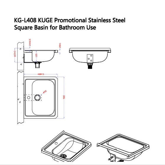 Nice Design Stainless Steel Lavatory Sink Wash Basin Wall Mount Ss