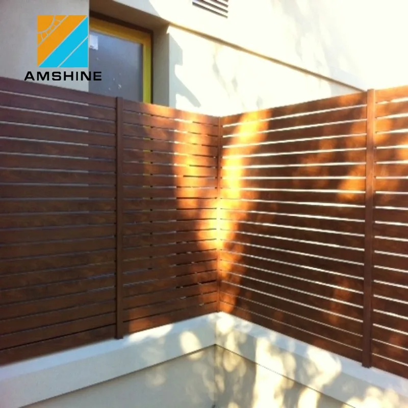 Different Style Easily Assembled Building Ventilation Black Aluminum Fence