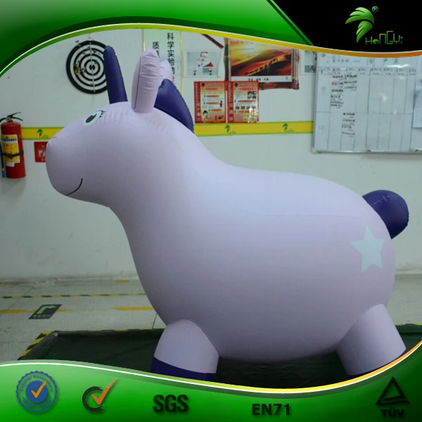 Yellow Color Inflatable PVC Horse Inflatable Lovely Riding Animals XXX Cartoon Model Sexy Video