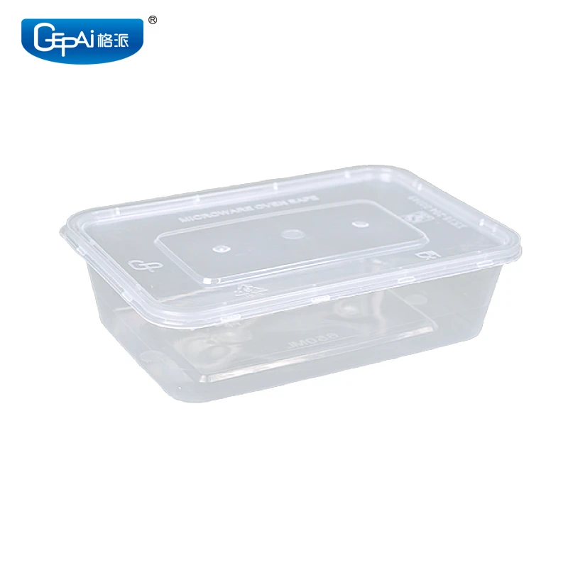 Buy Wholesale China 650ml Injection Plastic Packaging Rectangle Take Away  Disposable Plastic Container For Food & Disposable Plastic Container at USD  0.08