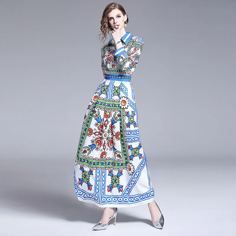 maxi full sleeve dress