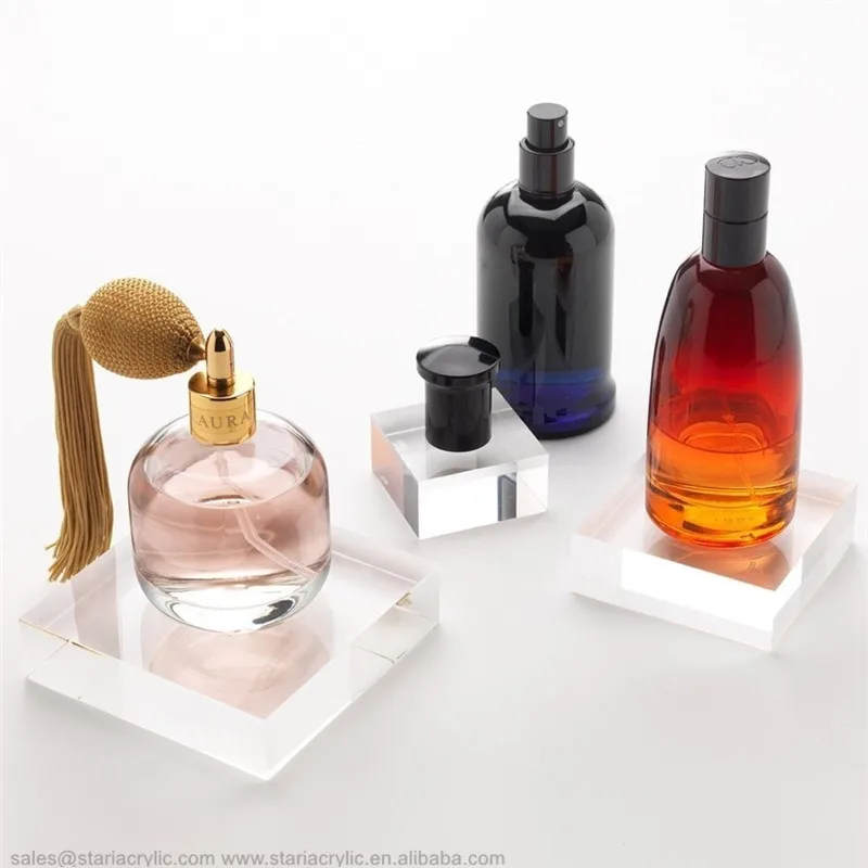 Small Acrylic Solid Display Block Perspex Block for Jewellery Counter Display Acrylic Shop Window Till Retail Collectors