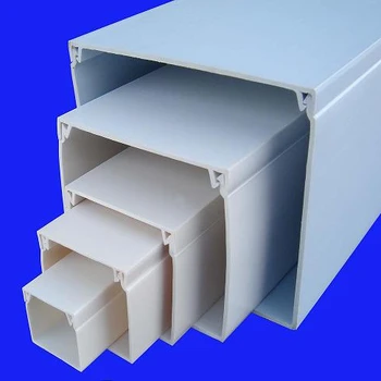 White Pvc Plastic Trunking Sizes 100x50 - Buy Plastic Trunking,White ...