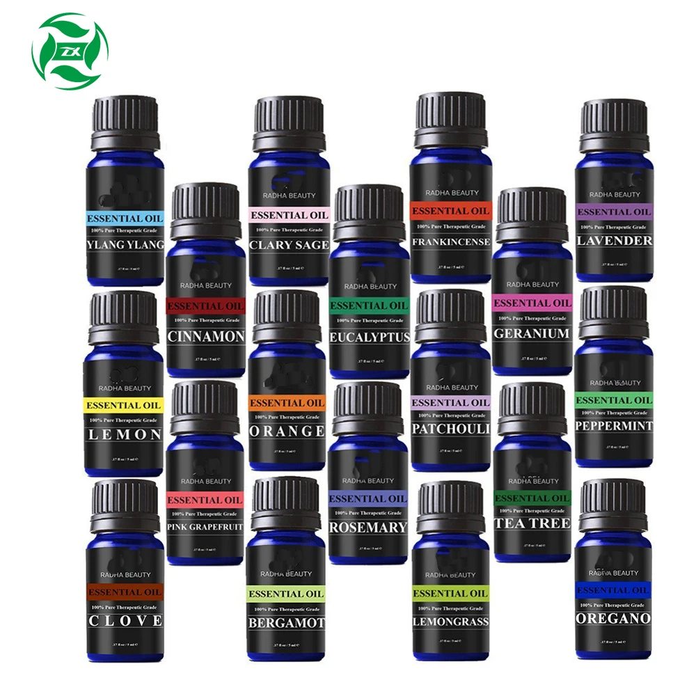 Factory Wholesale Private Label Set of 6 Essential Oil Kit Bulk