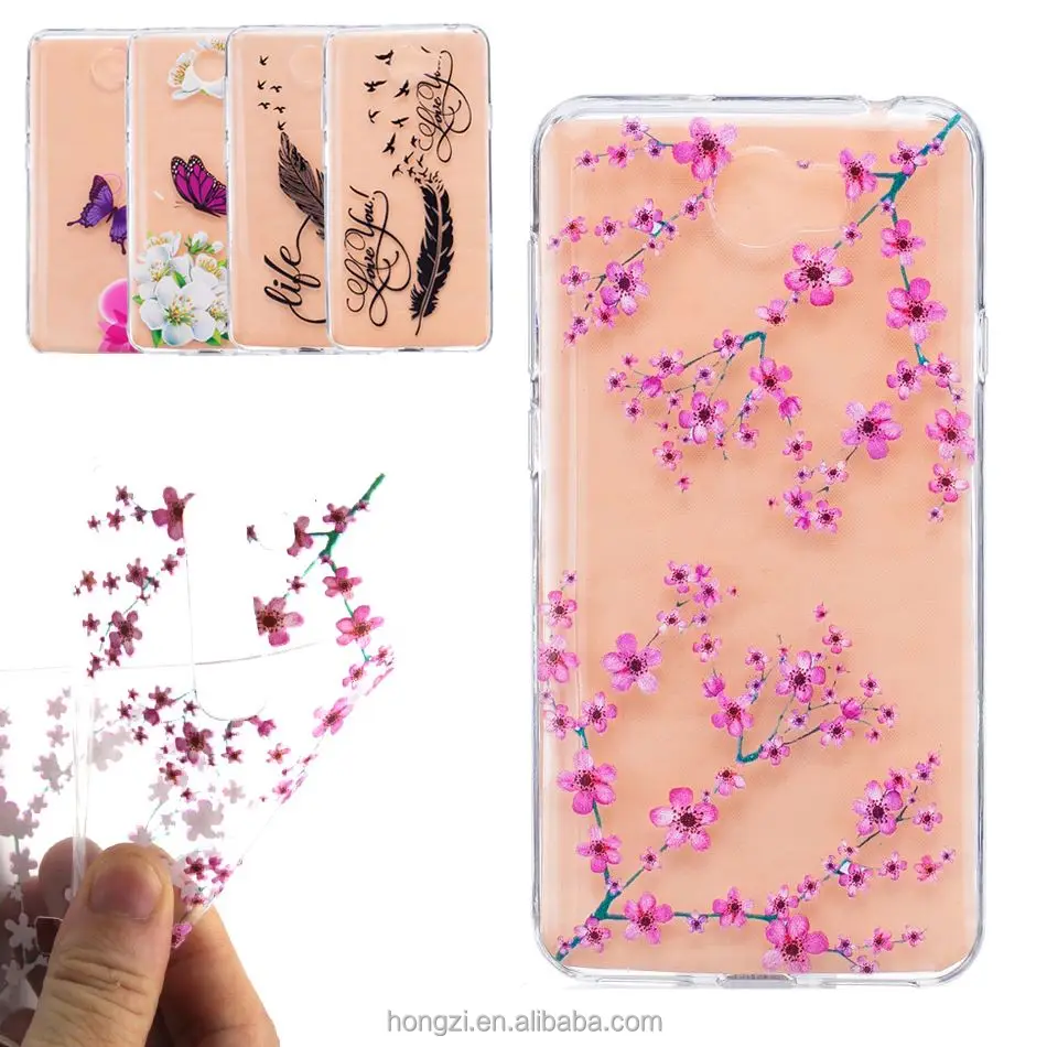For Huawei Hw Y6 Ii Compact Case Cover Pink Plum Flower Feather Clear Soft Silicone Phone Coque For Y5 Ii Ii Fundas - Buy High Quality Y3 Watch,China Y3 Wholesale