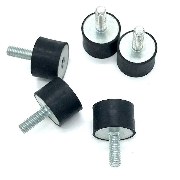 Black VD Type Rubber M5 Thread Mounts Isolator Replaces Anti Vibration Pads Flat Silentblock Base Block