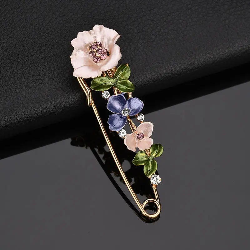 Big Flower Crystal Brooch For Women Fashion Brooch Pin Bouquet Rhinestone  Brooches Scarf Clip Wedding Jewelry
