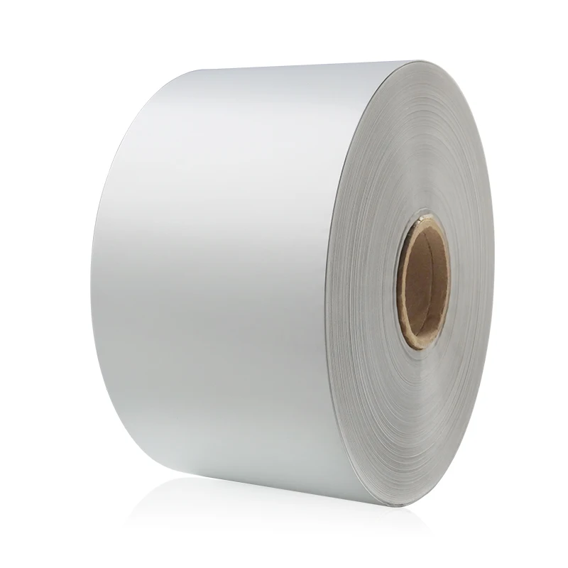 High Quality Economic Type Matte Silver PET Label Raw Material Jumbo Label Roll