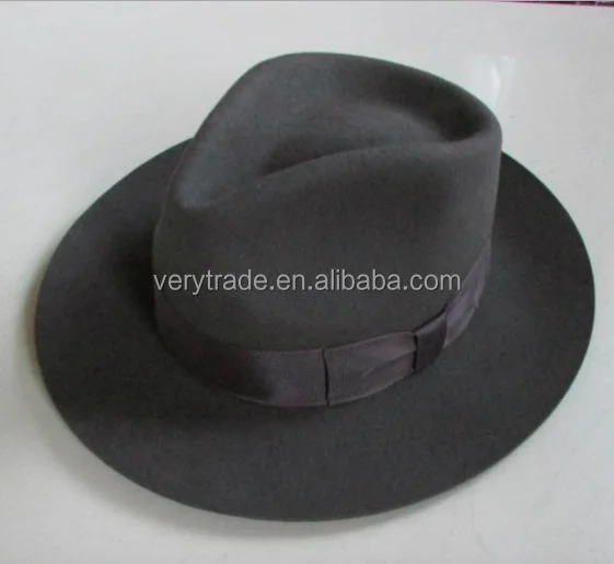 Cappello Fedora Classico In Lana Bordeaux Con Fascia In Pelle - Foto 5