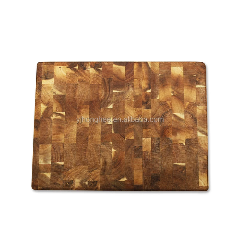 Acacia square Wood End Grain groove Handle 40 30 Wooden Cutting Board