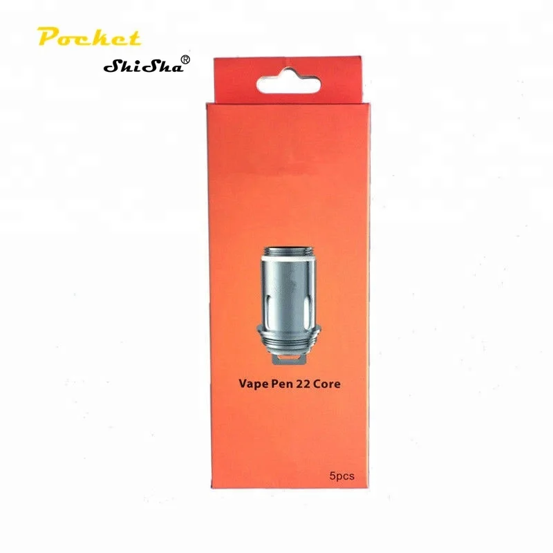 Hot Wholesale Vape Replacement Pen 22 Tank Coil 0.3 ohm 0.15ohm Dual Core 5PCS