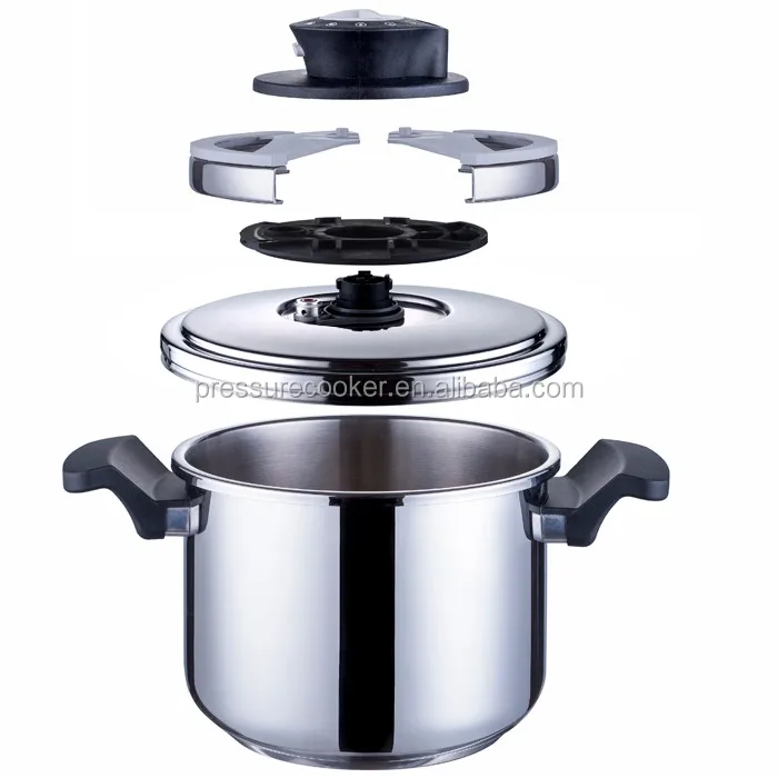 2021 Newest Design Disassembled Lid Pressure Cooker 304 with CE & GS Certificate