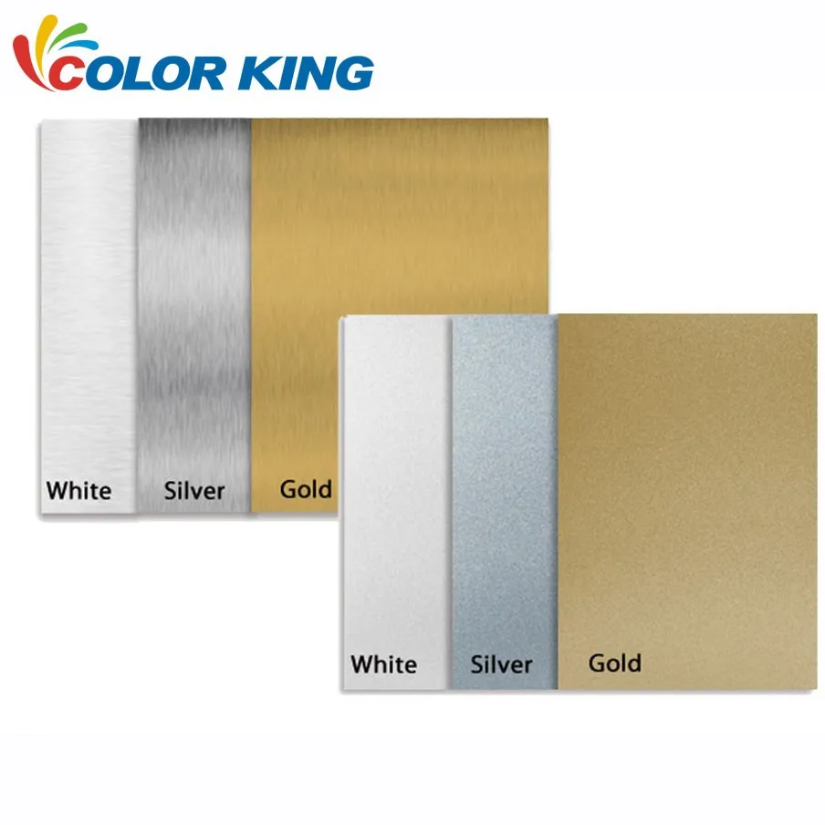 Pack of 5 Sublimation aluminium sheets Mirror gold & silver 8x12 in 305x203mm 