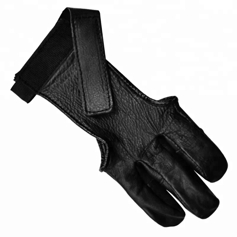 Black Color 3 Fingers Bow Gloves Archery Shooting Gloves Guantes Arqueria Buy Shooting Glove Archery Gloves Guantes Arqueria Product On Alibaba Com