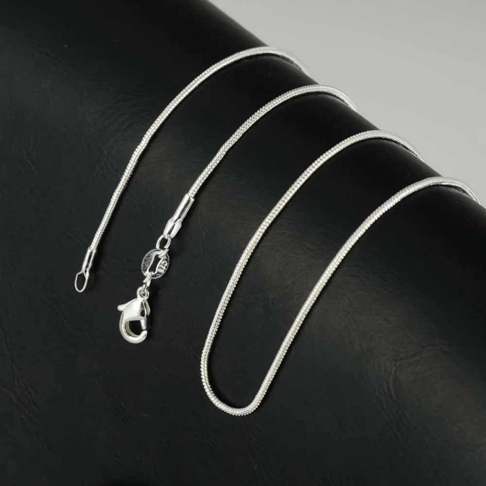 Silver Plated Snake Chain Necklace 