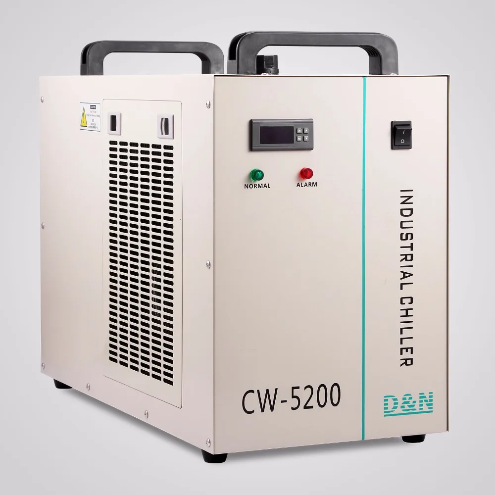 refroidisseur d'eau industriel pour cnc/laser graveur de refroidissement  par eau chaude cw-5200dg refroidisseur de refroidissement à eau chaude