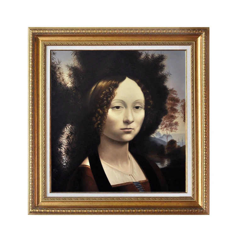 レオナルドダヴィンチの有名な絵画のジネブラベンチ複製の肖像画 - Buy Reproductions Of Famous Paintings,Da  Vinci Reproduction,Famous Portraits Of Women Paintings Product on  Alibaba.com