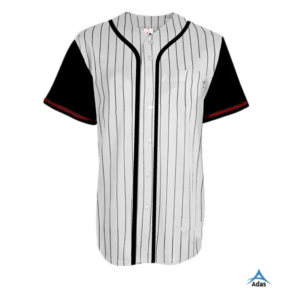 white striped baseball jersey