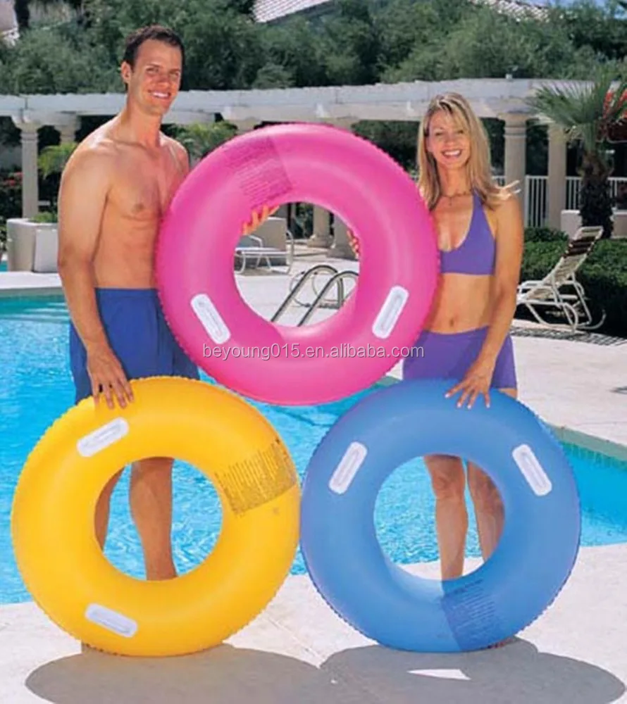swim tube with handles