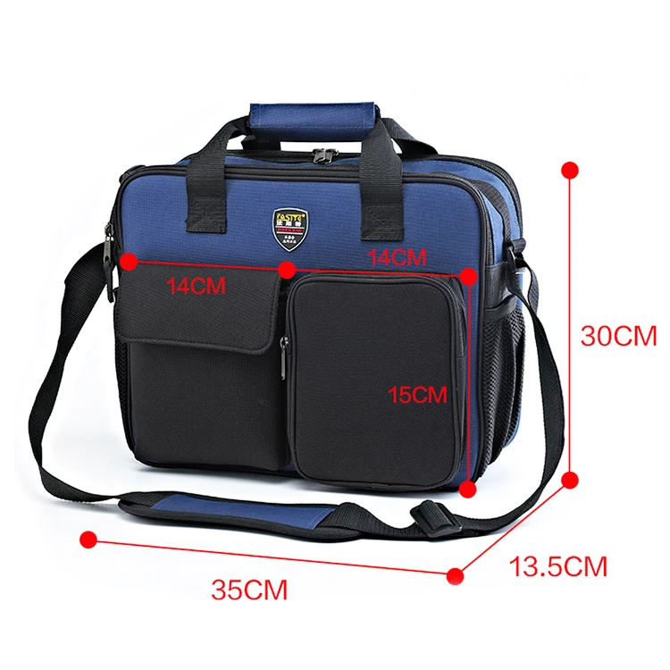 Soft Professional Engineer Hand Carry Sling Polyester Fabric Kit Cheaper Carry Work Tool Bag with Shoulder Strap Bag Tool